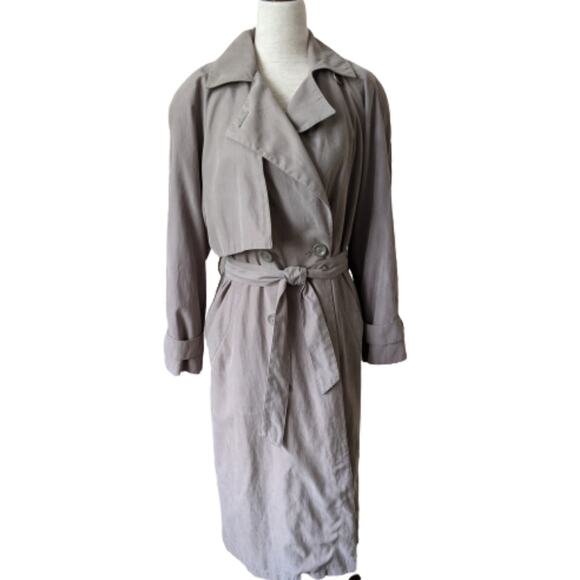 New York Harbor by Andrea Vintage Trench Coat 4P - Picture 1 of 11